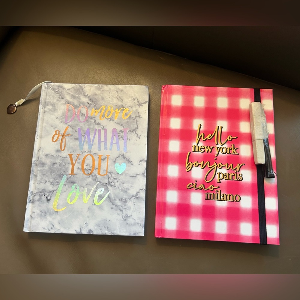 Icing Marble and Pink Plaid Journals